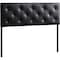 Baxton Studio Baltimore Modern Queen Black Faux Leather Upholstered Headboard 106-5361 - alternate 1
